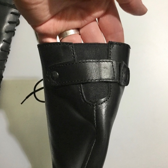 St. Emile leather knee high lace up zip boots - Picture 5 of 16